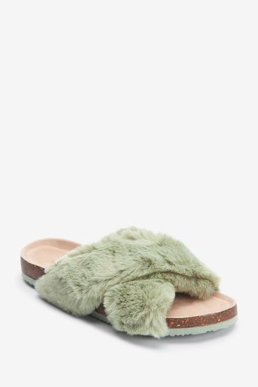 Cork Crossover Slippers