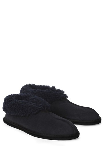 Celtic & Co Blue Sheepskin Bootee Slippers