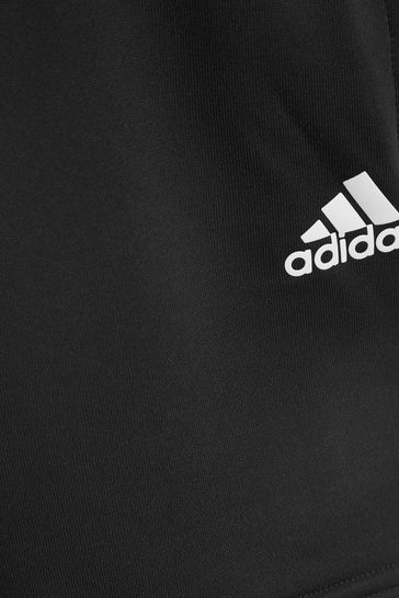 adidas Black Performance 3 Stripe Shorts