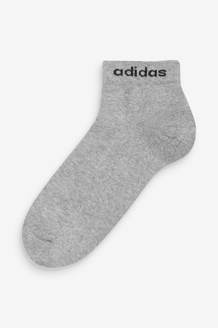 adidas Kids Linear Logo Ankle Socks Three Pack