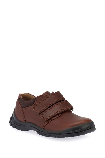 Start-Rite Engineer Brown Leather Double Strap Shoes