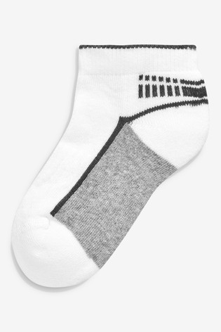 5 Pack Cushioned Footbed Sports Trainer Socks