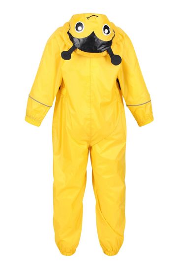 Regatta Yellow Charco Waterproof Animal Hooded Suit