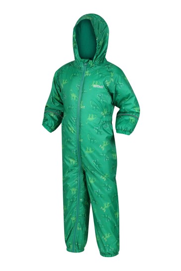 Regatta Printed Splat II Green Waterproof Puddlesuit