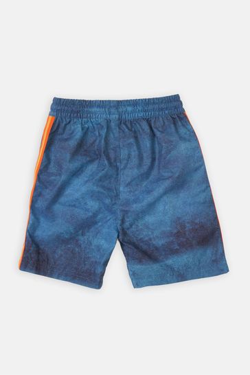 Angel & Rocket Kane Blue Tie Dye Printed Swim Shorts