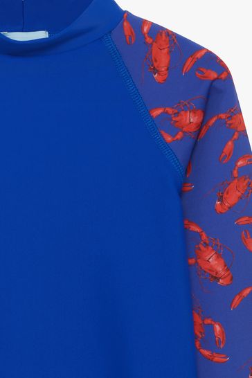 Trotters London Blue Lobster Rash Vest