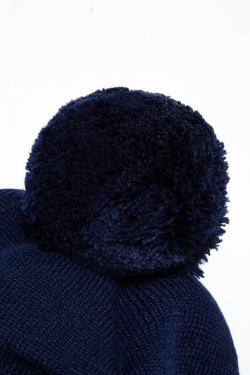 Hype. Blue Speckle Fade Knitted Beanie