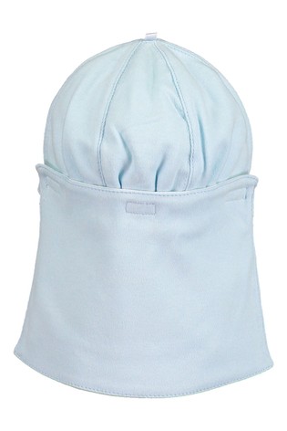 Emile et Rose Blue Sun Cap With Detachable Flap