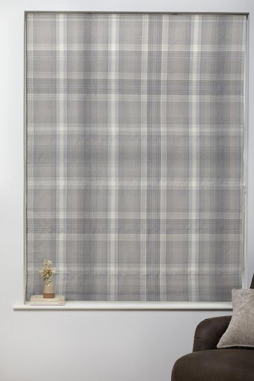 Ready Made Cosy Check Roman Blind