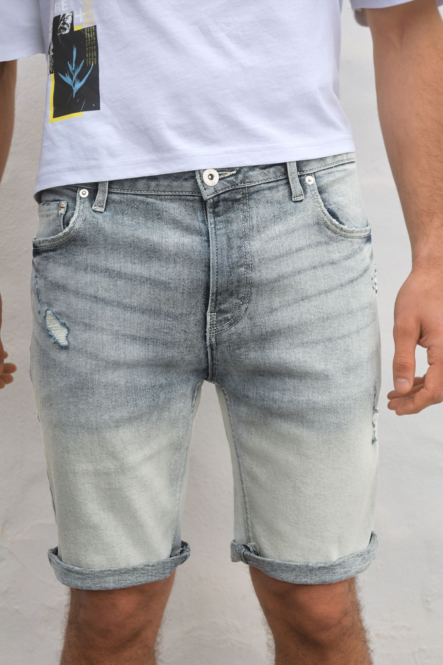 Denim Shorts Slim Fit