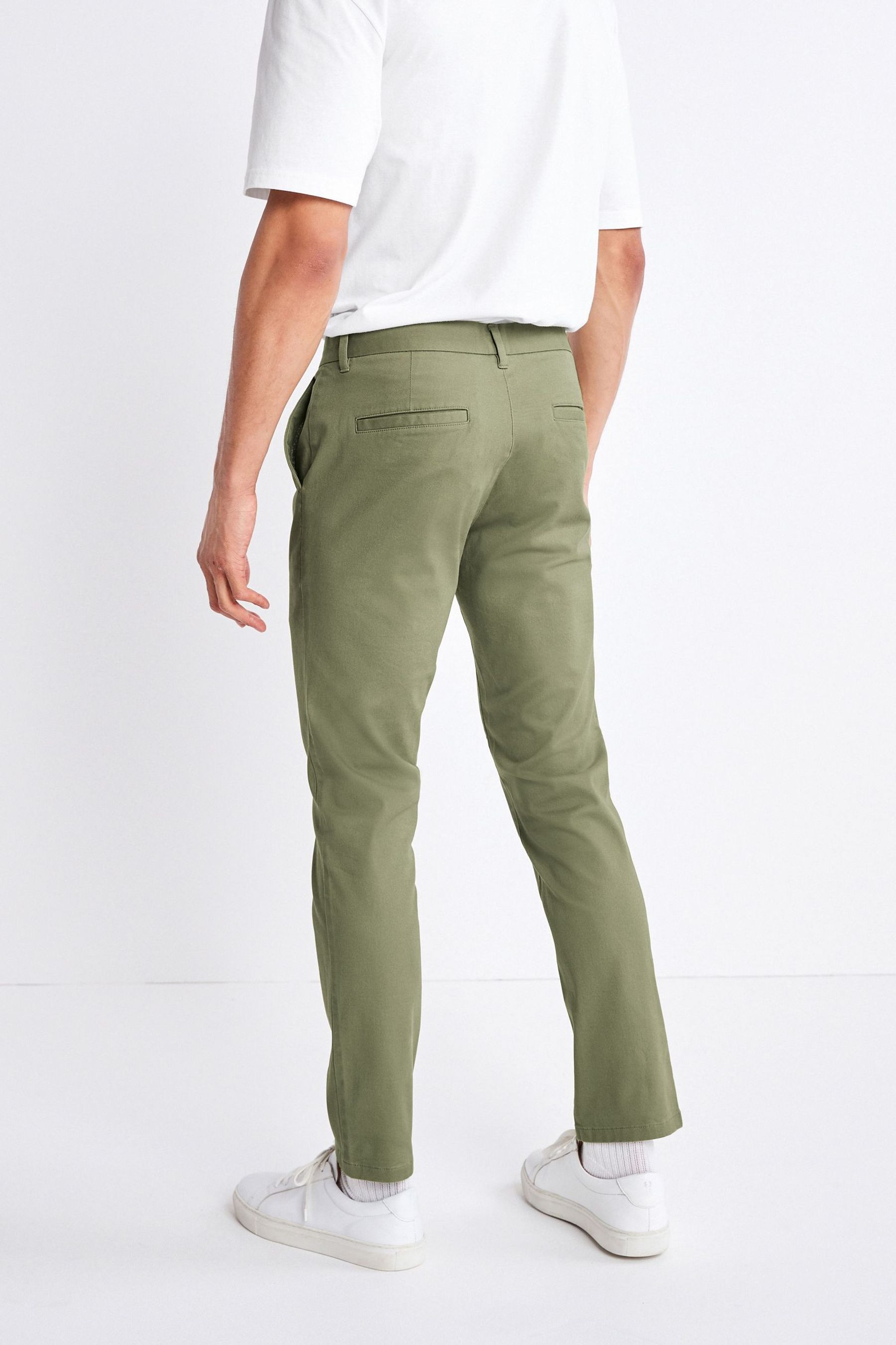 Stretch Chino Trousers Slim Fit