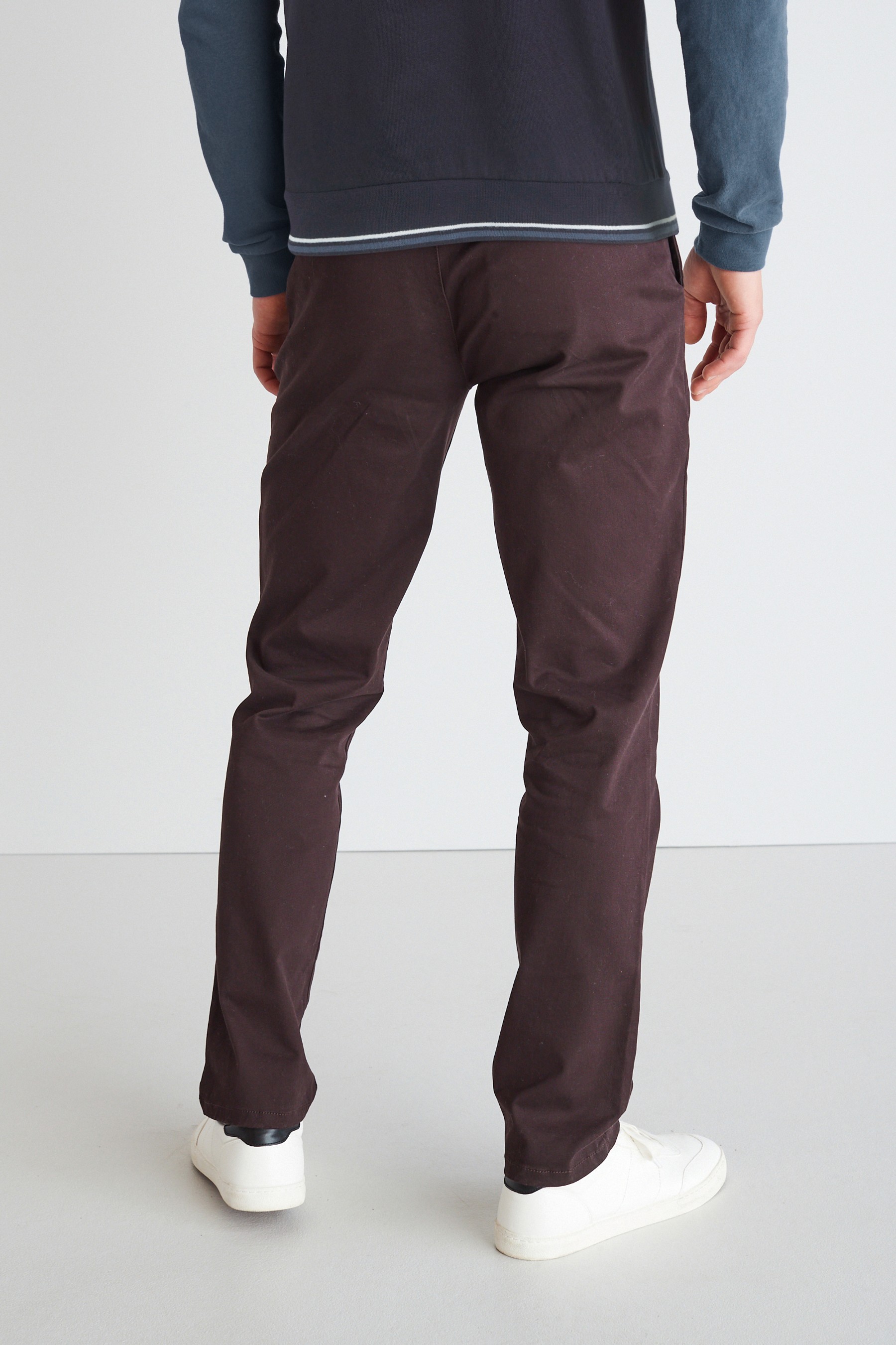 Stretch Chino Trousers Straight Fit