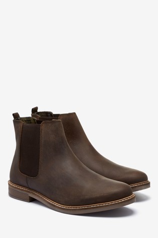 Waxy Finish Chelsea Boots