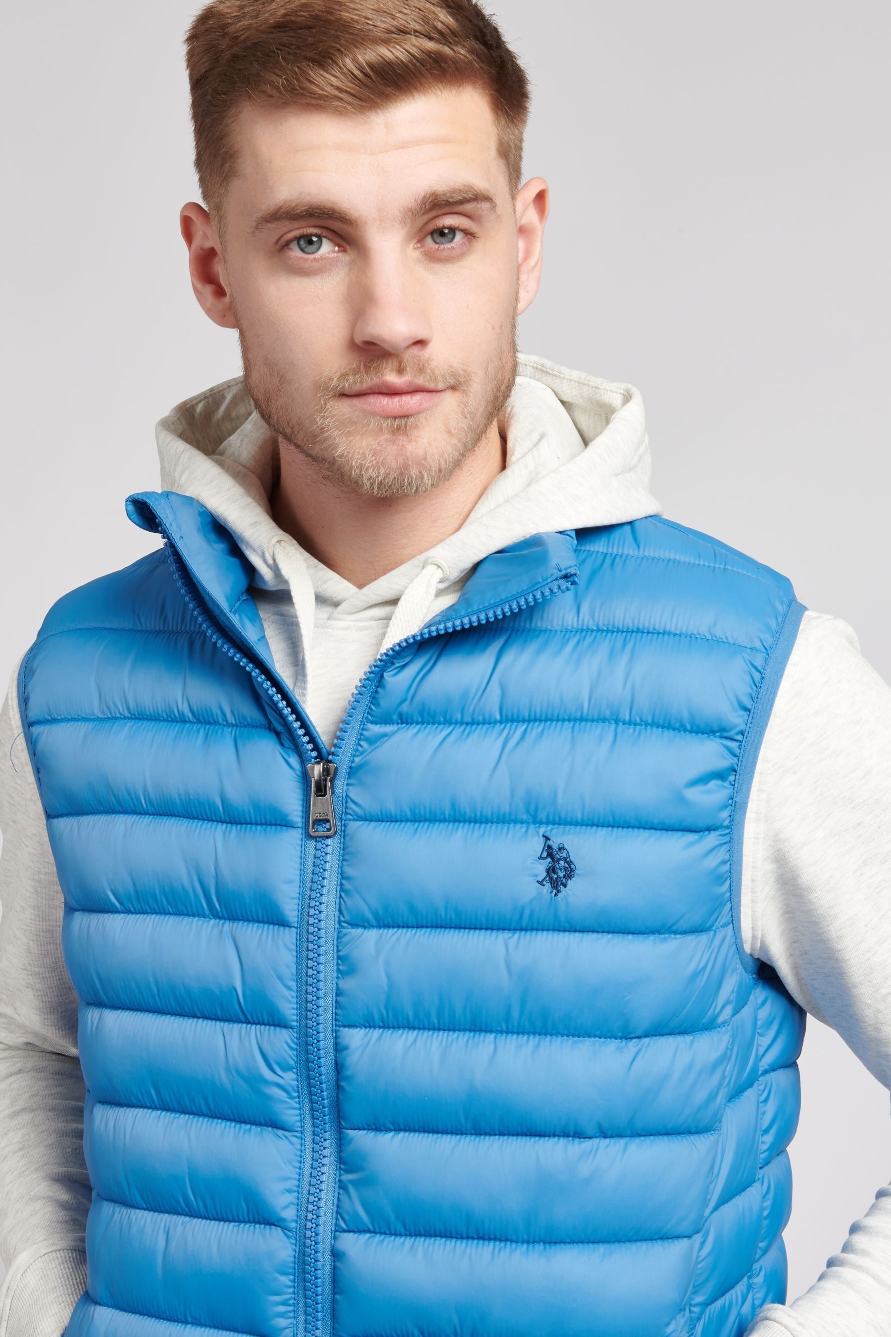 U.S. Polo Assn. Blue Thin Bellow Gilet