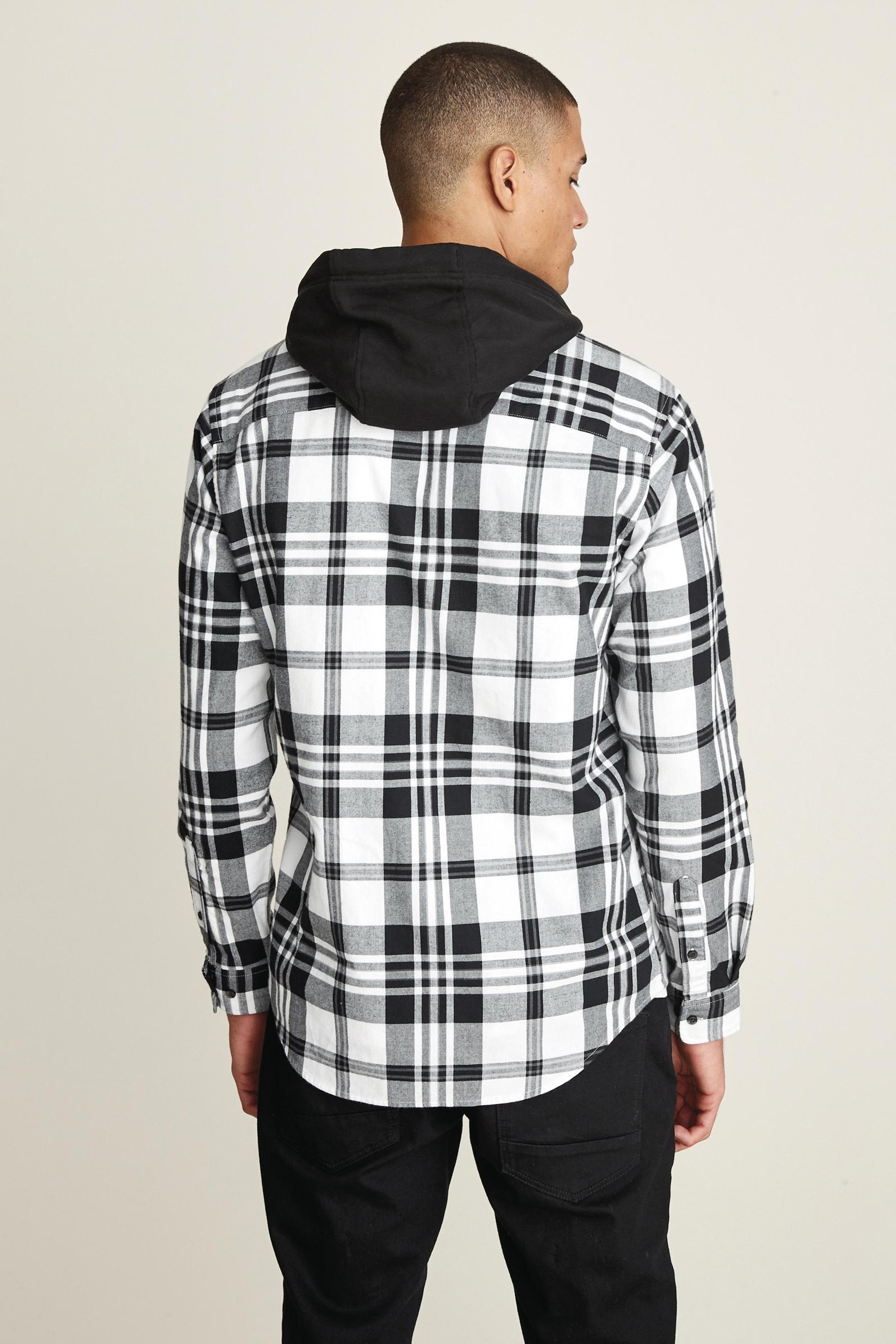 Hooded Check Shirt