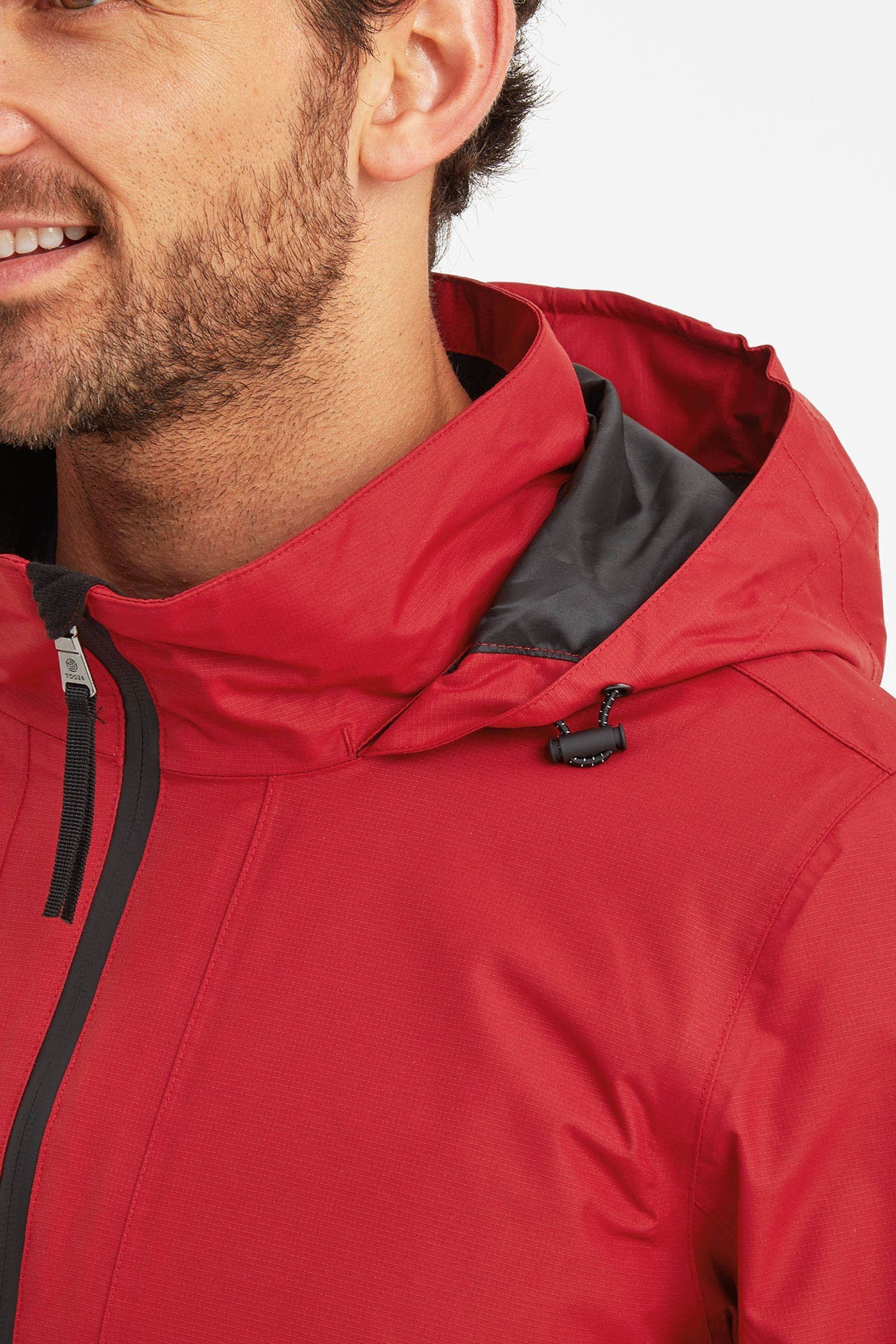 TOG24 Mens Red Gribton Waterproof Jacket