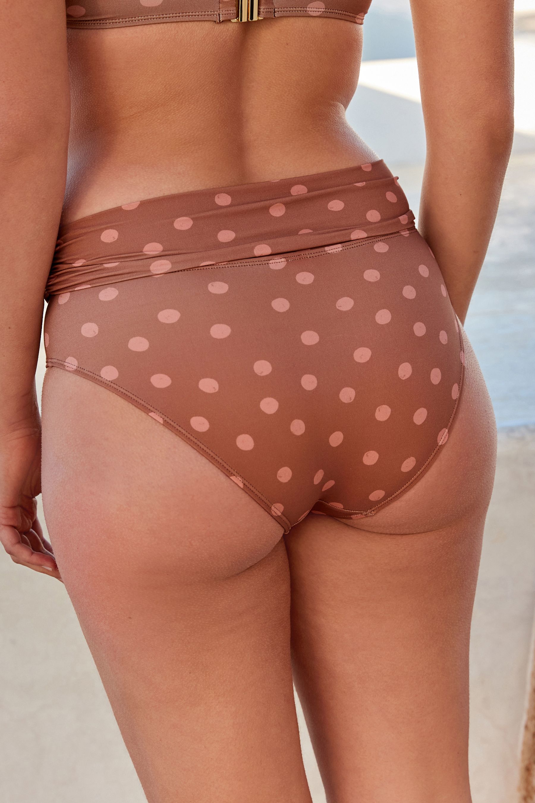 Bikini Bottoms Roll Top Briefs