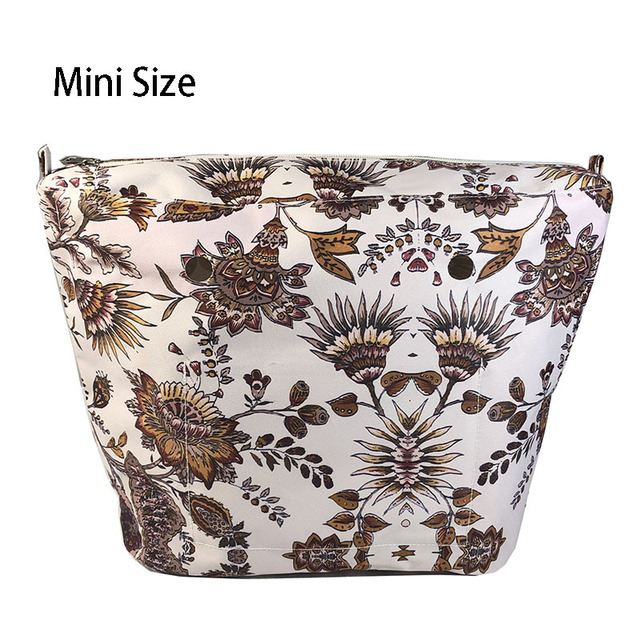 Floral trim waterproof inner insert, classic small inner pocket, handbags accessory