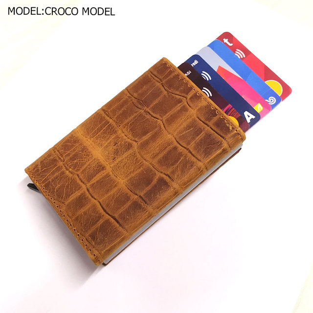 smart wallet business card holder genuine cowhide handmade smart automatic card holder men gift distributions card holder wallet wallet men card holder purse cards wallet money purse men's wallet id card holder men's wallets