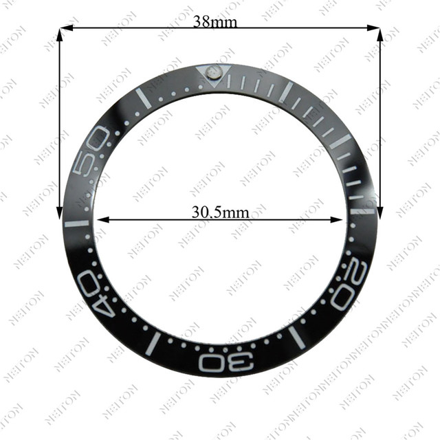 Corgeut 38mm Ceramic Bezel Insert For 40mm Mens Watch Watches Replace Accessories Watch Face Watch Bezel Inserts Different