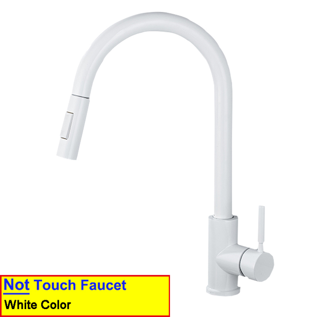 Gold Touch Filter Kitchen Mixer Tap Dual Handle Hot Cold Brass Kitchen Sink Faucets Smar Sensor Touch Pull Out Kitchen Faucets