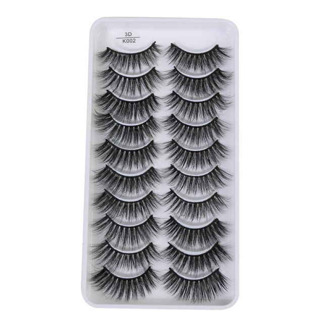 QUXINHAO wholesale 10 pairs lashes eyelashes cilios 3d mink lashes mink eyelashes wholesale false eyelashes maquiagem