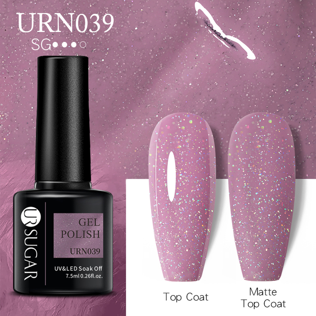 ur sugar 7.5ml gel polish manicure for nails christmas semi permanent vernes top coat soak off uv led gel color glitter varnish