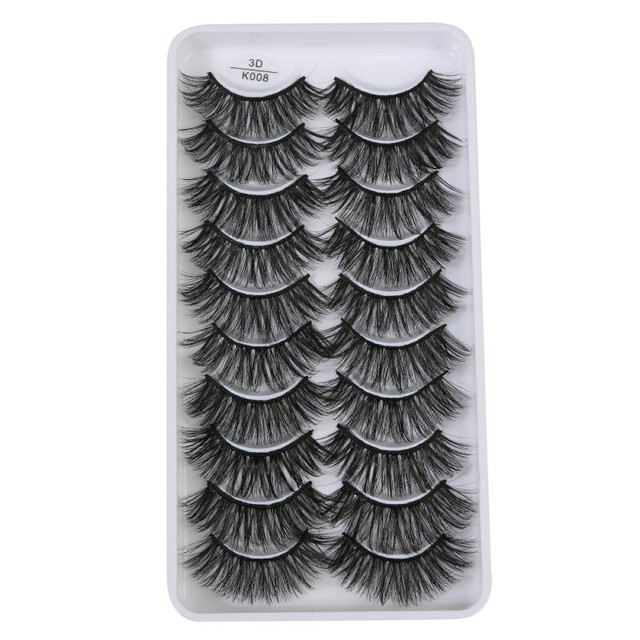 QUXINHAO wholesale 10 pairs lashes eyelashes cilios 3d mink lashes mink eyelashes wholesale false eyelashes maquiagem