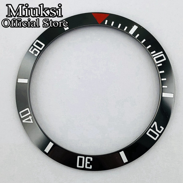 Miuksi 40mm high quality ceramic bezel watch parts fit 43mm watch case for watch sea