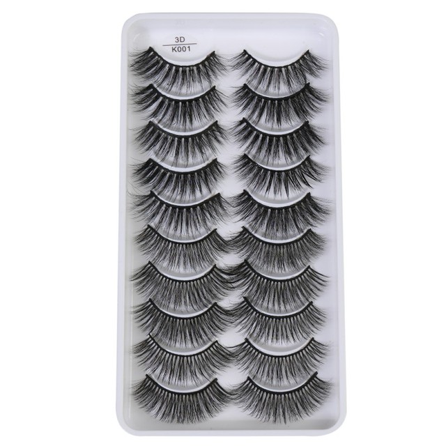 QUXINHAO wholesale 10 pairs lashes eyelashes cilios 3d mink lashes mink eyelashes wholesale false eyelashes maquiagem