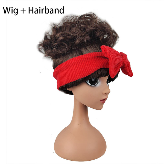 Baby Accessories For Kids Hair Bands Wig Bag Earrings Headband Plush Doll Headphone Set Cute Birthday Party Theme Ears Gifts