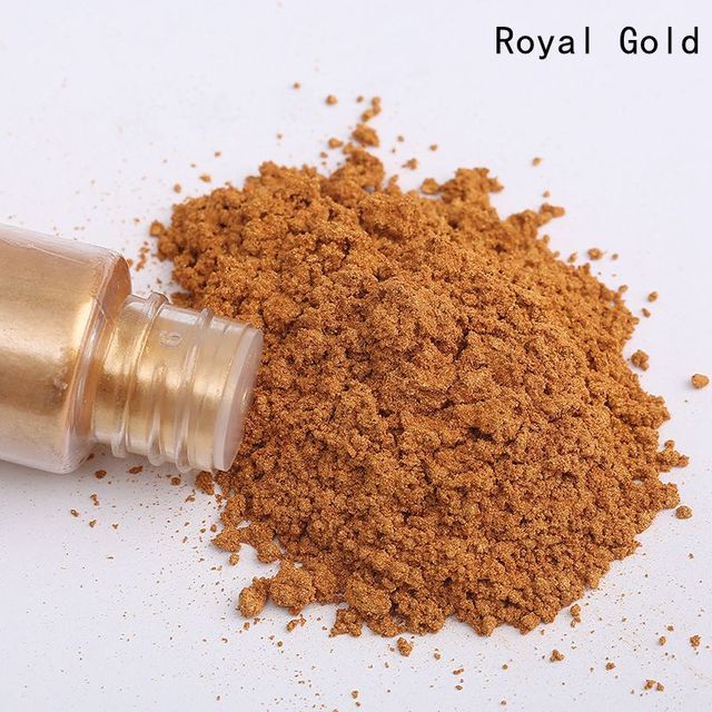 Bottle Pack 10g Pigment Powder Nail Art Craft Classic Golden Glitter Powder Flash Dust Decoration Paint Packaging