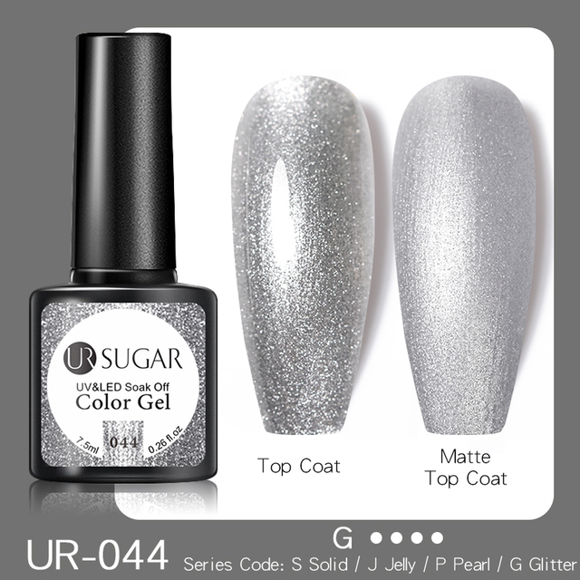 UR SUGAR 7.5ml Disco Reflective Cat Magnetic Gel Nail Polish Auroras Iridescent Glitter Sequins Soak Off Nails Art UV Varnish