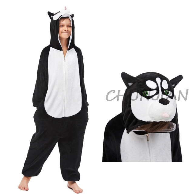 بيجامات شتاء من الفلانيل الناعم الدافئ على شكل وحيد القرن Kigurumi بيجامات بقلنسوة على شكل حيوانات كرتونية للأولاد بيجامات على شكل وحيد القرن للفتيات ملابس نوم للأطفال