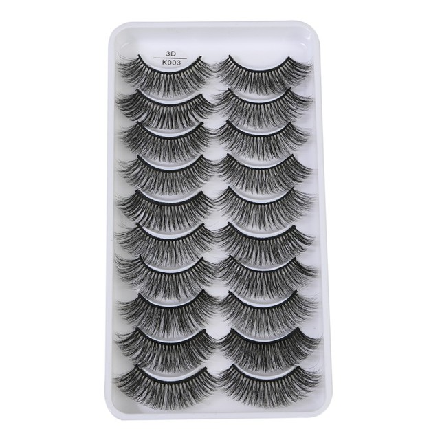 QUXINHAO wholesale 10 pairs lashes eyelashes cilios 3d mink lashes mink eyelashes wholesale false eyelashes maquiagem