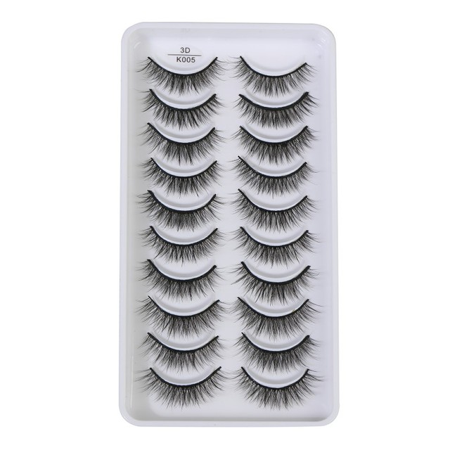 QUXINHAO wholesale 10 pairs lashes eyelashes cilios 3d mink lashes mink eyelashes wholesale false eyelashes maquiagem