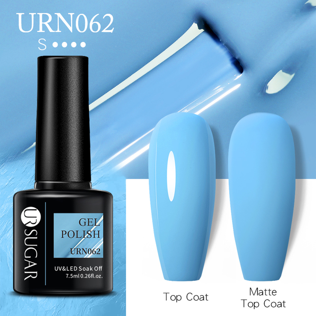 ur sugar 7.5ml gel polish manicure for nails christmas semi permanent vernes top coat soak off uv led gel color glitter varnish