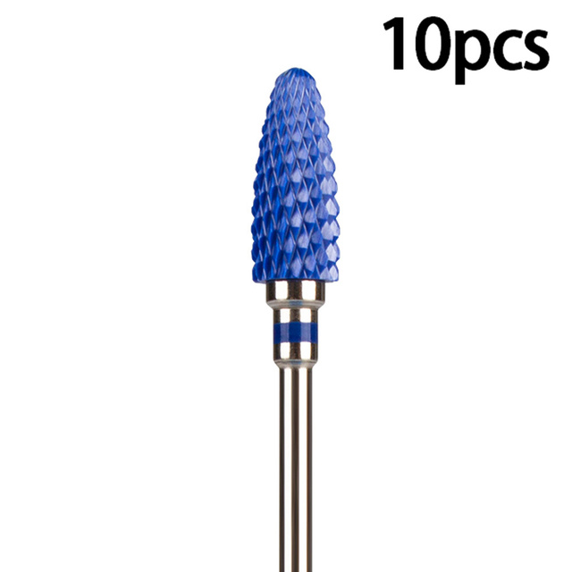 Nail Bits Ceramic Nail Drill Bit Pedicure Drill Milling Cutter For Manicure Machine Pedicure Caps Ceramic Drill Nail Polish Tools