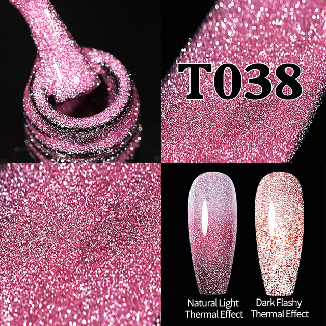 ur sugar 7.5ml neon yellow reflective glitter gel nail polish shine twilight nail gel nail art varnish semi permanent varnish