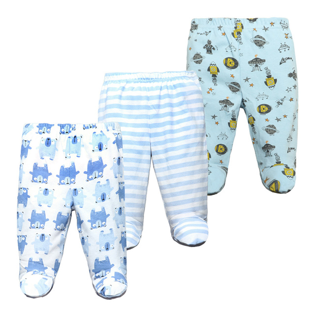 3pcs/lot Baby Pants 100% Cotton Autumn Spring Newborn Baby Boys Girls Pants Toddler Wear Infant Toddler Cartoon For Baby Clothes