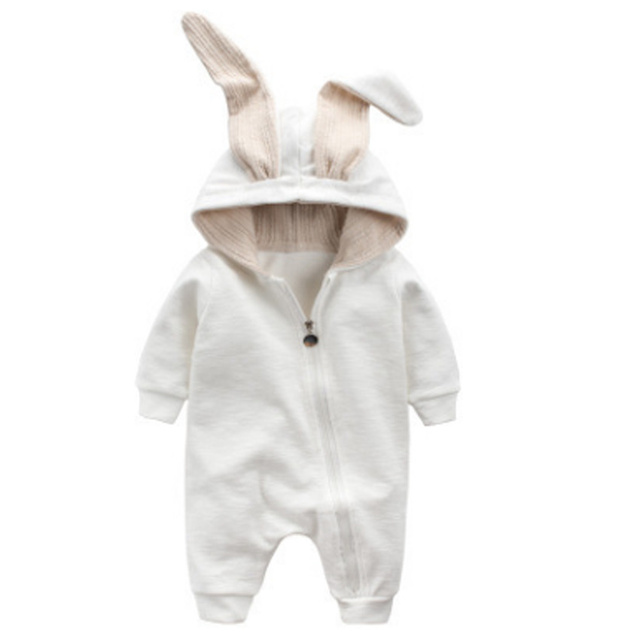 New Spring Autumn Baby Rompers Cute Cartoon Bunny Infant Girl Boy Jumpers Kids Clothes Baby Outfits