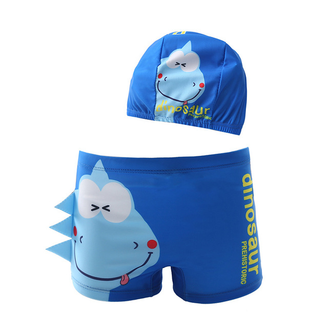 Children Swimming Trunks Cartoon Dinosaur Kids Swimwear For Boys Toddler Swimsuit Boy Shorts For Swimming Baby Bath Tub Set