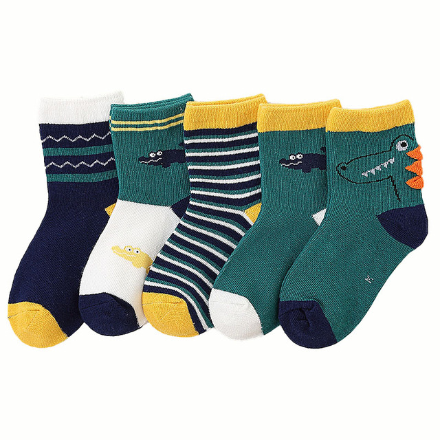 Cotton Kids Socks Spring Autumn Cute Cartoon Newborn Casual Sports Toddler Baby Boys Socks Letters Print Girls Socks 0 to 12 Years