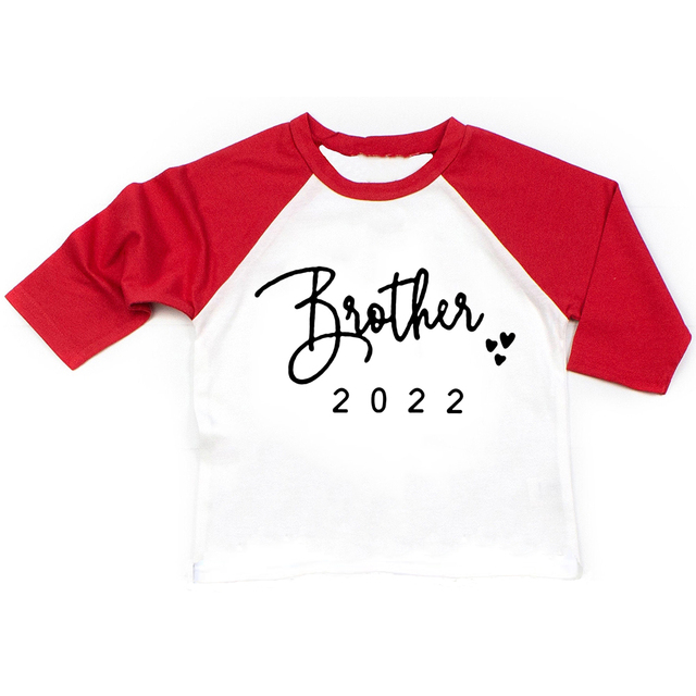 I'm Going To Be A Big Brother/Sister 2022 Kids Boys Girls Long Sleeve Tops Brothers Siters Family Looking T-shirts Drop Ship