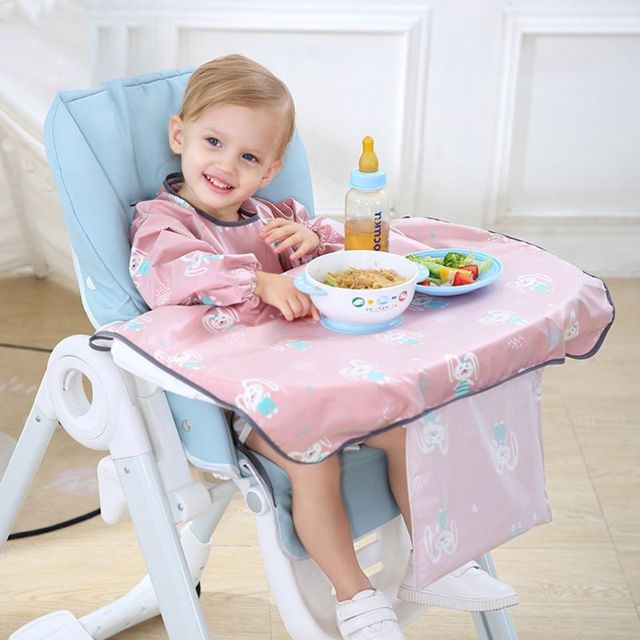 1pc Newborn Bib Table Cover Baby Dining Chair Gown Waterproof Saliva Burp Towel Apron Food Feeding Accessories