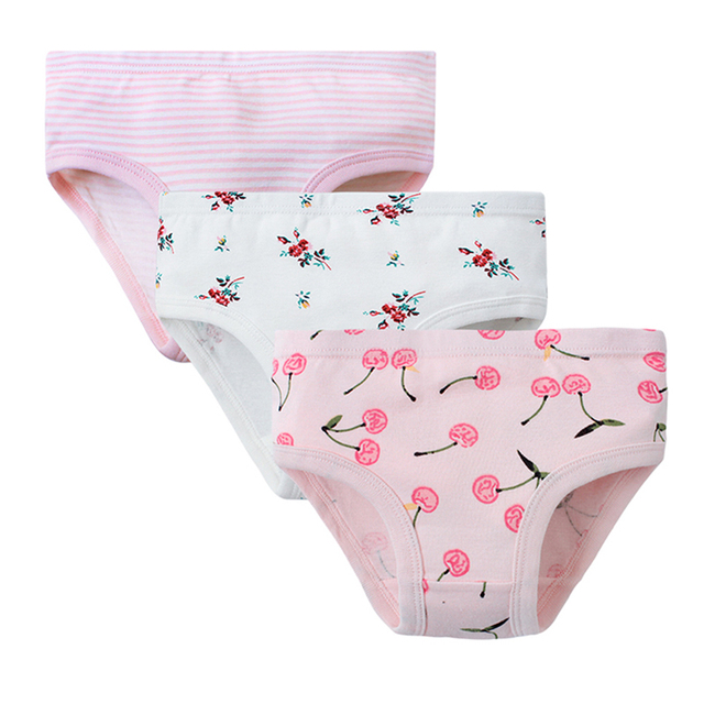 3pcs/lot Kids Girls Cotton Panties Briefs Children Cotton Underwear Panty Boxer Toddler Kids Lovely Cute Underpants