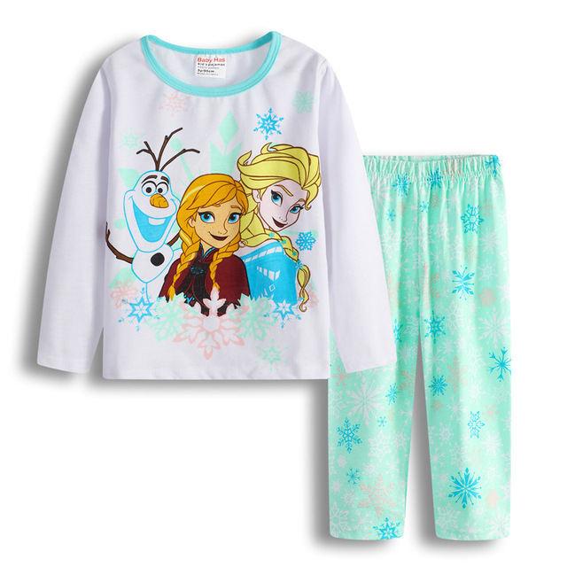 New Children's Rapunzel Clothing Set Boys Sleepwear Clothes Kids Pajamas Set Baby Girls Cotton Pajamas Cartoon Pajamas