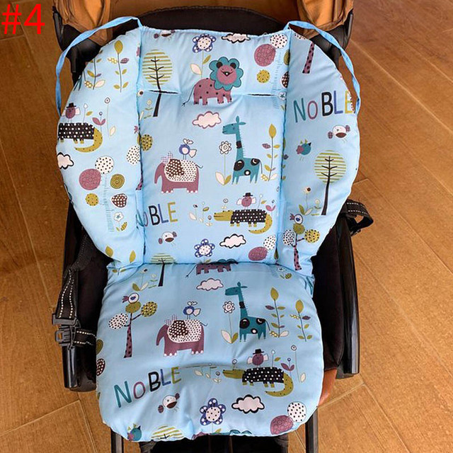 Cotton Baby Stroller Seat Cushion Cartoon Baby Feeding Highland Pillows Cushion Infant Pushchair Mat Universal Stroller Accessories