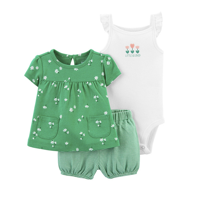 Newborn casual clothes outfit cute baby boys romper short sleeve shorts travel suit spring summer girls outdoor sports wear