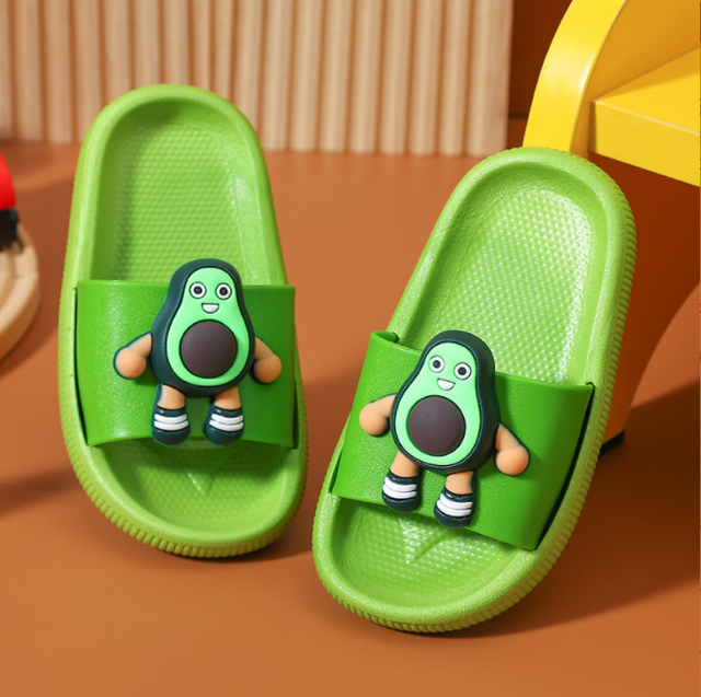 Children's slippers summer cartoon cute anti-skid soft bottom small children's room bath boys and girls home baby cold slippers